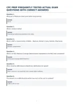 Cpc Prep Frequently Tested Actual Exam&NewLine;Questions With Correct Answers