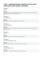 Cprp - Communication Updated Actual Exam&NewLine;Questions And Correct Answers
