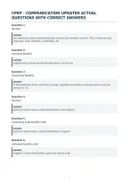 Cprp - Communication Updated Actual&NewLine;Questions With Correct Answers