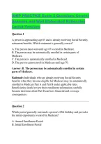 AHIP PRACTICE Exam 2 Questions Correct Answers and Well Elaborated Rationales Latest Versions&period;