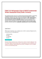FDNY Z-51 Refrigeration Exam & RSOE Fundamentals Written Assessment Study Guide