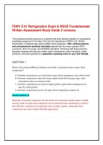 FDNY Z-51 Refrigeration Exam & RSOE Fundamentals Written Assessment Study Guide