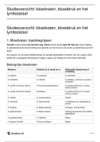 Studieoverzicht Bloedvaten & Lymfestelsel &vert; Anatomie en fysiologie &vert; Arteveldehogeschool &vert; 2026&sol;2027