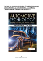 Test Bank for Automotive Technology&colon; Principles&comma; Diagnosis&comma; and Service&comma; 7th Edition by James Halderman & Curt Ward &vert; Complete Chapters 1&ndash;136 &vert; Questions & Answers 2027&NewLine;