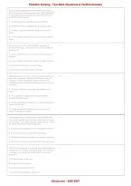 Pediatric Nursing Test Bank &vert; Questions & Verified Answers &vert; Updated &vert; Grade A&plus; &vert; 2026&sol;2027