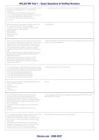 NCLEX RN Test 1 2026 &vert; Exam Questions & Verified Answers &vert; Updated &vert; Grade A&plus; &vert; 2026&sol;2027