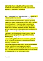 Nspn 7150 Final Newest Actual Exam With &NewLine;Complete Questions With Complete Correct &NewLine;Answers Verified&sol;&sol;&vert; Grade A