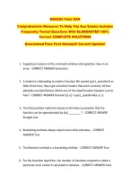 MAE284 Final UAH  &NewLine;Comprehensive Resource To Help You Ace Exams Includes &NewLine;Frequently Tested Questions With ELABORATED 100&percnt; &NewLine;Correct COMPLETE SOLUTIONS  &NewLine;Guaranteed Pass First Attempt&excl;&excl; Current Update&excl;&excl; 