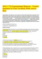WGU C715 Organizational Behavior &ndash; Pre-Assessment Practice Exam & Answer Key &lpar;PGTO&rpar;&period;pdf&NewLine;&NewLine;