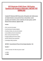 NYC ELECTRICIAN &lpar;CUNY&rpar; EXAMINATION MEGA PRACTICE TEST BANK &vert; 400&plus; ACTUAL EXAM-STYLE QUESTIONS & VERIFIED ANSWERS WITH DETAILED TECHNICAL RATIONALES &vert; PASS GUARANTEED &mdash; LATEST EDITION