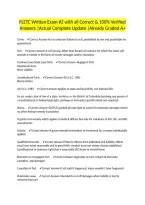 FLETC Written Exam &num;2 with all Correct & 100&percnt; Verified Answers &vert;Actual Complete Update &vert;Already Graded A&plus;