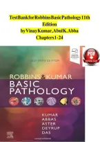 Test Bank for Robbins Basic Pathology 11th Edition by Vinay Kumar&comma; Abul K&period; Abba Chapters 1 - 24