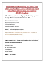 NSG 5240 Advanced Pharmacology Final Practice Exam &NewLine;&lpar;PDF&rpar; &vert; Actual Questions & Answers with Rationales &vert; South &NewLine;College Advanced Pharmacology Final Exam Prep &vert; &NewLine;2026&sol;2027 Study Guide