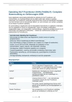NLP Practitioner Opleiding &vert; NVNLP&sol;ABNLP Complete Samenvatting &plus; 24 Oefenvragen