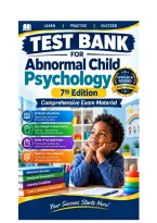 Test Bank for Abnormal Child Psychology&comma; 7th Edition Latest Update&comma; Comprehensive Exam Material &period;pdf&NewLine;&NewLine;