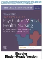 TEST BANK for Varcarolis Essentials of Psychiatric Mental Health Nursing &ndash; Blinder Ready&colon; A Communication Approach to Evidence-Based Care 5th Edition by Chyllia D Fosbre &vert; ISBN&colon; 9780323827782 &vert; Latest &lpar;2026&sol;2027&rpar; Updated Version &lbrace;JUST RELEASED&rcub;