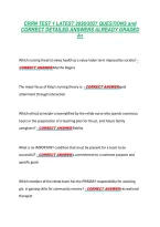 Crrn Test 1 Latest 2026&sol;2027 Questions And &NewLine;Correct Detailed Answers Already Graded &NewLine;A&plus; 