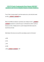COG170 Cogito Fundamentals Exam Newest 2026&sol;2027 &NewLine;Questions and Correct Detailed Answers Already Graded A&plus; 