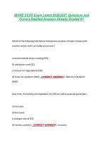 IBHRE CCDS Exam Latest 2026&sol;2027 Questions and &NewLine;Correct Detailed Answers Already Graded A&plus; 