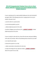 RN VATI Comprehensive Predictor Form A&comma; B&comma; & C&comma; Exam &NewLine;Newest 2026&sol;2027 Questions and Correct Detailed Answers &NewLine;Already Graded A&plus; 