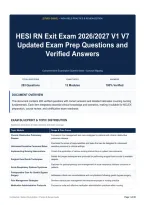 HESI RN Exit Exam 2026&sol;2027 V1 V7 Updated Exam Prep Questions and Verified Answers