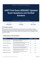 AHIP Final Exam 2026&sol;2027 Updated Exam Questions and Verified Answers