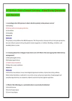ATLS Post Test 6 Latest Version &ndash; Final Exam Questions &NewLine;and Answers