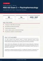 NSG 552 Psychopharmacology Exam 2 Wilkes University 2026&sol;2027 &ndash; Questions and Answers &vert; 100&percnt; Verified &vert; Detailed Rationales &ndash; Pass Guaranteed &ndash; A&plus; Graded