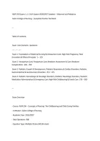 NUR 254 Exams 1&comma; 2&comma; 3 & 4 &lpar;Latest 2026&sol;2027 Update&rpar; &ndash; Maternal and Pediatrics &NewLine;Galen College of Nursing &ndash; Complete Practice Test Bank --- &NewLine;Table of Contents &NewLine;Exam  Core Domains  Questions  &NewLine;&colon;---  &colon;---  &colon;---  &NewLine;Exam 1  Foundations of Maternal Nursing &