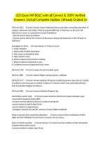 LEO Exam MP BOLC with all Correct & 100&percnt; Verified Answers &vert;Actual Complete Update &vert;Already Graded A&plus;