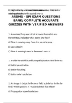 ARDMS SPI Exam Questions Bank 2026&colon; Complete Accurate Quizzes with Verified Answers for Sonography Principles and Instrumentation Certification&NewLine;&NewLine;