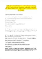 NUR 257 Chronic Conditions &vert; Galen College of Nursing Actual Exam 2026&sol;2027 &vert; Complete Exam-Style Questions with Detailed Rationales &vert; 100&percnt; Verified &ndash; Pass Guaranteed &ndash; A&plus; Graded