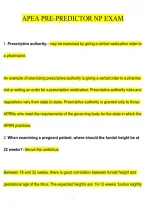 APEA Pre-Predictor NP Exam 2026&sol;2027 &vert; Study Guide&comma; Practice Questions & Exam Review