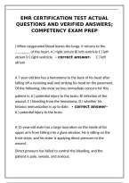 EMR Certification Test 2026 Actual Questions and Verified Answers&colon; Competency Exam Prep