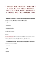 Chem 210 EXAM Bundle &vert; Update Questions with complete and Verified solutions&period;