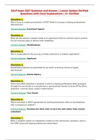 CALP Exam 2027 Question and Answer &vert; Latest Update Verified&NewLine;Questions with Clear Explanations &vert; A&plus; Verified&NewLine;