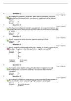 BIBL 313&vert; Quiz 1 &vert; Questions and answers &vert; Updated RATED A&plus; &vert; Regent University