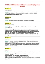 CALT Exam 2027 Question and Answer &vert; Grade A&plus; &vert; High-Score&NewLine;Materials