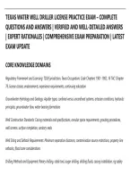 Texas Water Well Driller License Practice Exam &ndash; Complete&NewLine;Questions And Answers &vert; Verified And Well-Detailed Answers&NewLine;&vert; Expert Rationales &vert; Comprehensive Exam Preparation &vert; Latest&NewLine;Exam Update