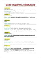 CALT Exam Study Guide &lpar;Latest &rpar; &vert; UPDATED ACTUAL Exam&NewLine;Questions and CORRECT Answers &vert; Complete Study Pack