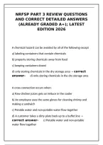 NRFSP Part 3 Review Questions 2026 with Correct Detailed Answers Already Graded A&plus;