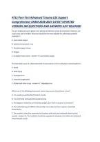 ATLS Post-Test Advanced Trauma Life Support Comprehensive EXAM 2026-2027 LATEST UPDATED VERSION 180 QUESTIONS AND ANSWERS JUST RELEASED &period;pdf&NewLine;&NewLine;