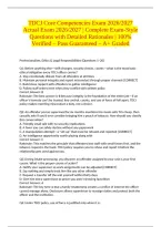 TDCJ Core Competencies Exam 2026&sol;2027 Actual Exam 2026&sol;2027 &vert; Complete Exam-Style Questions with Detailed Rationales &vert; 100&percnt; Verified &ndash; Pass Guaranteed &ndash; A&plus; Graded