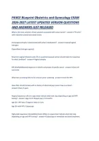 Pance Blueprint Obstetrics And Gynecology Exam 2026-2027 Latest Updated Version Questions And Answers Just Released &period;Pdf&NewLine;&NewLine;