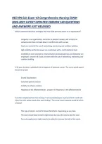 Hesi Rn Exit Exam V3 Comprehensive Nursing Exam 2026-2027 Latest Updated Version 160 Questions And Answers Just Released &period;Pdf&NewLine;&NewLine;