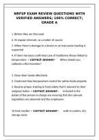 NRFSP Exam Review Questions 2026 with Verified Answers 100&percnt; Correct Grade A