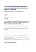 Oracle Cloud Epm Planning Implementer Exam 2026-2027 Latest Updated Version 230 Questions And Answers Just Released &period;Pdf&NewLine;&NewLine;