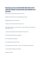 Physiology And First Aid &lpar;Fw&rpar; Exam 2026-2027 Latest Updated Version 120 Questions And Answers Just Released &period;Pdf&NewLine;&NewLine;