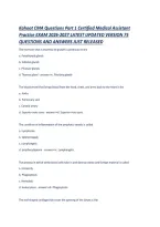 Kahoot CMA Questions Part 1 Certified Medical Assistant Practice EXAM 2026-2027 LATEST UPDATED VERSION 75 QUESTIONS AND ANSWERS JUST RELEASED &period;pdf&NewLine;&NewLine;