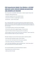 Cna Comprehensive Module Tests Modules 1&ndash;16 Exam 2026-2027 Latest Updated Version 340 Questions And Answers Just Released &period;Pdf&NewLine;&NewLine;